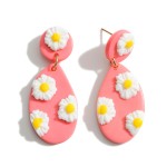 Wholesale polymer Clay Drop Earrings Flower Accents