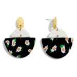 Wholesale polymer Clay Drop Earrings Floral Accents