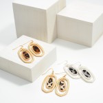 Wholesale silver Leopard Print Drop Earrings Long