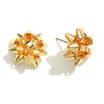 Wholesale gold Christmas Bow Earrings Diameter