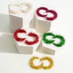 Wholesale christmas Garland Hoop Earrings Long