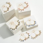 Wholesale gold Chinoiserie Beaded Drop Earring