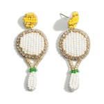 Wholesale seed Bead Tennis Drop Earrings Long