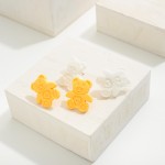 Teddy Bear Stud Earrings

- Approximately .75" Wide
