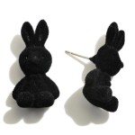 Wholesale felt Covered Stud Earrings