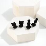 Wholesale felt Covered Stud Earrings