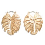 Wholesale metal Leaf Drop Earrings Long