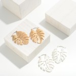 Wholesale metal Leaf Drop Earrings Long