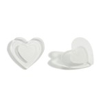 Wholesale resin Glitter Heart Stud Earrings