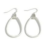 Metal Tone Tear Drop Earrings

- Approximately 1.5" Length