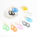 Wholesale metal Powder Teardrop Earrings