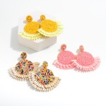 Wholesale beaded Statement Drop Earring L W