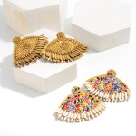 Wholesale beaded Evil Eye Statement Drop Earrings L W