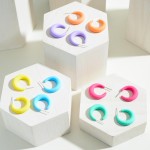 Wholesale small Rubber Hoop Earrings