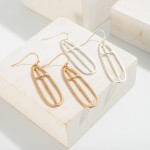 Wholesale oblong Cross Drop Earrings Long