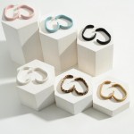 Wholesale leather Woven Hoop Earrings Long