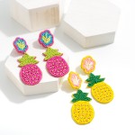 Wholesale beaded Pineapple Statement Drop Earrings