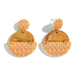 Wholesale carved Acrylic Drop Earrings