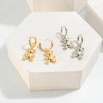 Wholesale metal Teddy Bear Drop Earrings