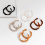 Wholesale acetate Hoop Earrings