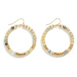 Wholesale circular Beaded Drop Earring L Diameter