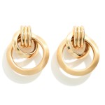 Wholesale drop Earring Multiple Interlocking Hoops L