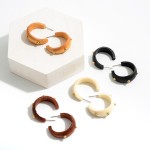 Wholesale lightweight Wood Gold Bead Drop Earrings Diameter