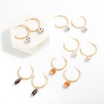 Wholesale chain Link Hoop Earring Volleyball Bead L