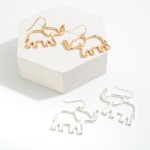 Tone Elephant Silhouette Drop Earring

- Approximately 1.25" L