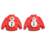 Wholesale christmas Sweater Snowman Clay Earrings L