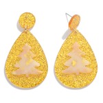 Wholesale teardrop Christmas Tree Drop Earrings L