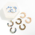 Wholesale acetate Hoop Earrings Diameter