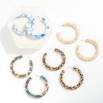 Wholesale large Acetate Hoop Earrings Diameter
