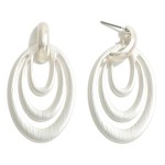 Wholesale textured Circular Drop Earrings L