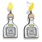Wholesale who Needs Cake We Have Tequila Tequila Bottle Drop Earrings L