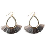 Wholesale beaded Teardrop Tassel String Drop Earrings L