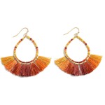 Wholesale beaded Teardrop Tassel String Drop Earrings L