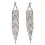Wholesale long Rhinestone Tassel Drop Earrings L