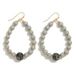 Wholesale beaded Teardrop Earrings Snakeskin Print Beads L
