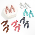 Wholesale glitter Arch Drop Earrings L