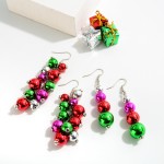 Wholesale christmas Ornament Beaded Drop Earrings L