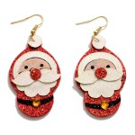 Glitter Santa Drop Earrings.

- Approximately 2.5" L