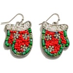 Wholesale beaded Mitten Drop Earrings L