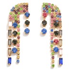 Flowing Rhinestone Drop Earrings 

- Approximately 2" L