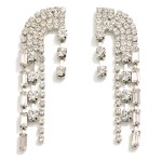 Wholesale flowing Rhinestone Drop Earrings L