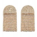 Wholesale rhinestone Arch Stud Tassel Earrings L