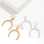 Chain Link Arch Drop Earrings.

- Approximately 2" L