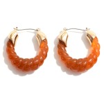 Wholesale twisted Acetate Hoop Earrings Diameter