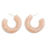 Wholesale resin Hoop Drop Earrings L