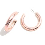 Wholesale solid Color Metal Hoop Earrings Diameter